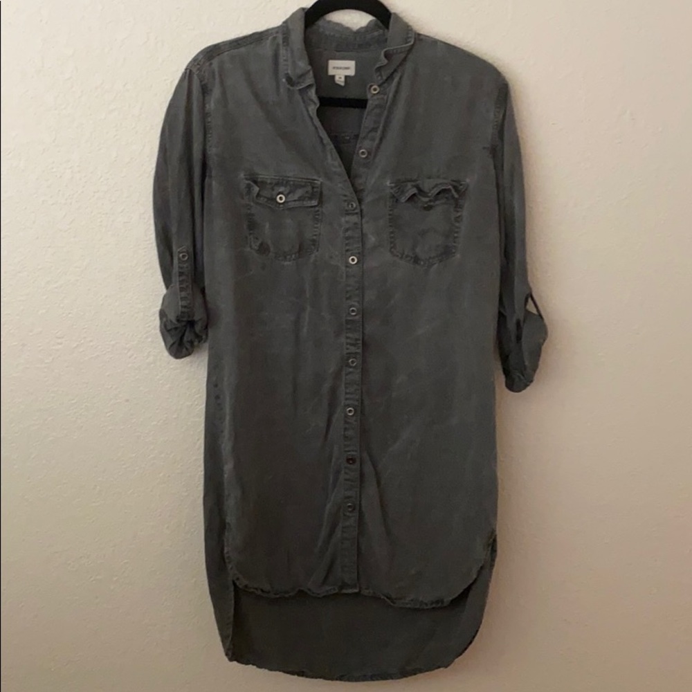 Gray Denim Dress